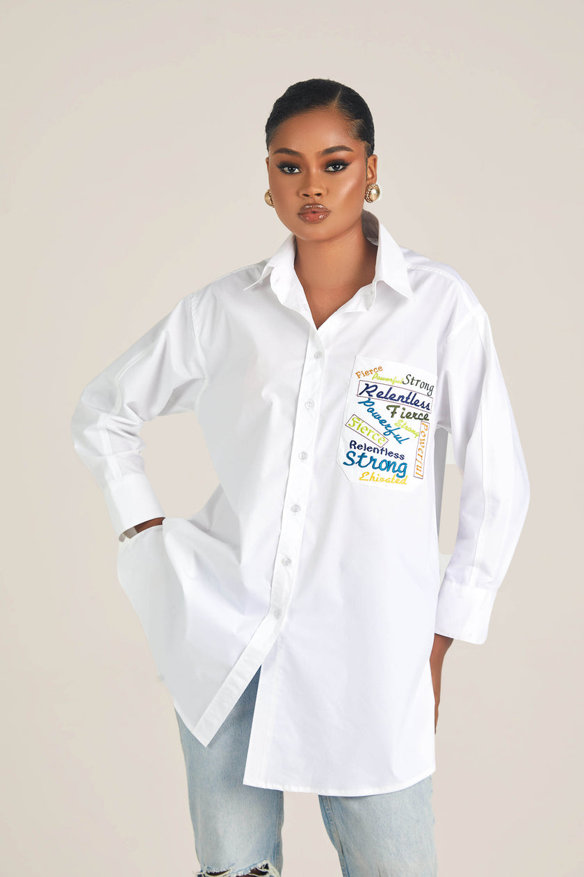 EHIVATED OVERSIZED SHIRT
