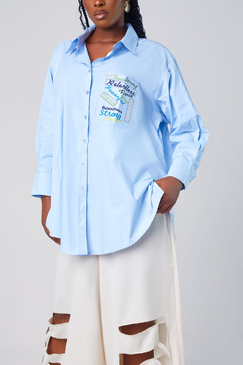 EHIVATED OVERSIZED SHIRT