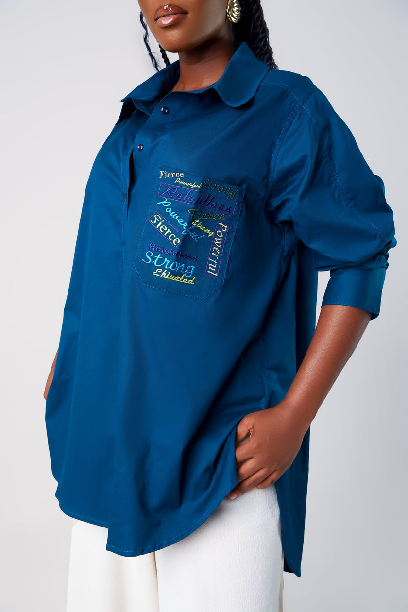 EHIVATED OVERSIZED SHIRT