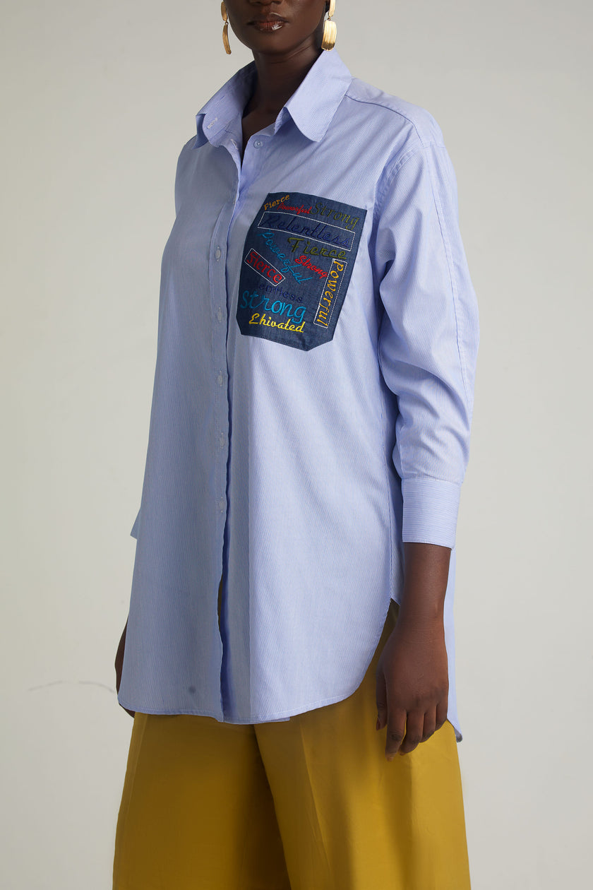 EHIVATED OVERSIZED SHIRT