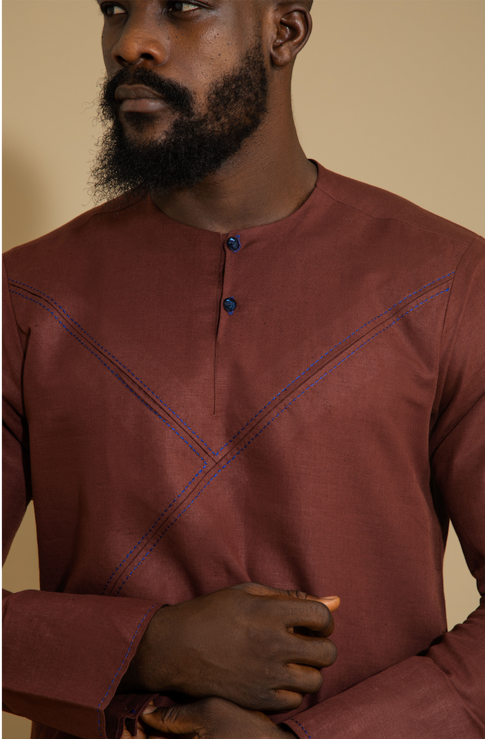 EDDY LINEN KAFTAN SET